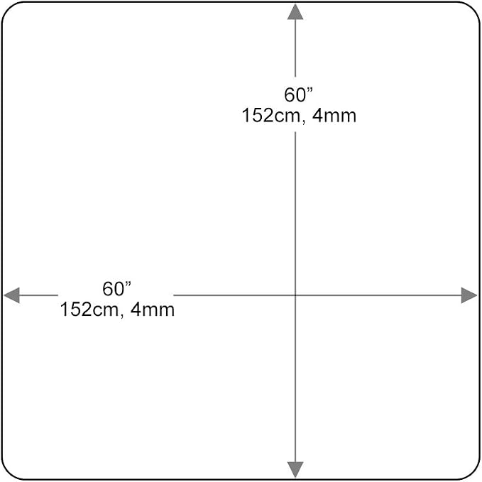 Dulles Glass 60 inch Square Glass Table Top - Image 3