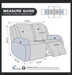 Timeles Recliner Covers Recliner Loveseat Covers Reclining Couch Covers Sofa - Image 5