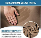 H.VERSAILTEX Velvet Stretch Recliner Couch Covers 4-Pieces Style Recliner Chair - Image 3