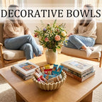 Decorative Bowls for Home Decor (Sandstone, 7.9''x 3'') - Image 6