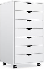 OLIXIS 7 Drawers Rolling File Cabinet, Mobile Under Desk Storage Cabinet by OLIXIS