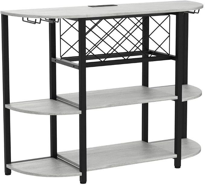 Unikito 4-Tier Metal Coffee Bar Cabinet - Image 5