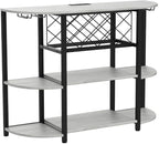 Unikito 4-Tier Metal Coffee Bar Cabinet - Image 5