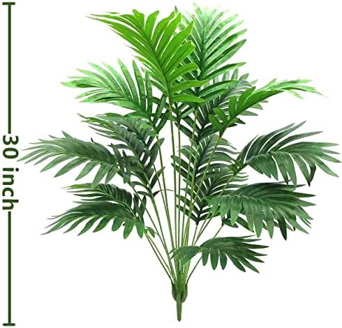 Beebel 30" Artificial Palm Plants Leaves Tropical Greenery Bush Imitation Faux Fake Palm Tree Leaf for Home Kitchen Party Flowers Arrangement Wedding Decorations - Image 2