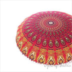 Mandala Floor Pillow Cover Meditation Cushion Seating Throw Hippie Round - Image 3