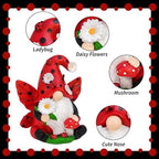 Ladybug Gnome Figurine Garden Decor Ladybug Gifts for Women - Image 4