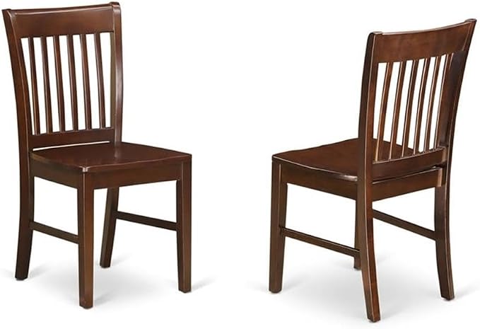 East West Furniture NDNO3-MAH-W 3 Piece Kitchen Table Set - Image 4