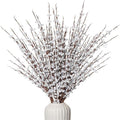 10Pcs White 29.5" Artificial Jasmine Flowers for Christmas DIY Wreath Decor by Wolpark