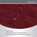 Easy-Going Reversible Couch Cover, Large Futon Sofa, Christmas Red/Ivory | - Image 4