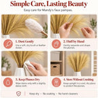 Mandy's 20 Stems Gold Silk Pampas Grass Bouquet - Image 6