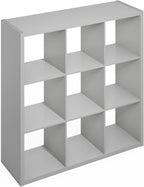 Furinno Simple Cube Storage Organizer, 9-Cube Display Shelf, Open Back Shelving - Image 6