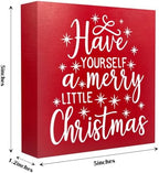 Have Yourself A Merry Little Christmas Decor, Merry Christmas Decor for Home, Cute Xmas Decorations for Table, Funny Xmas Decorations Sign 5 x 5 inches - Image 2
