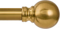 Modern Gold Curtain Rods for Windows 16 to 144 Inch 1" Diameter Adjustable by Unknown