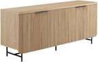 Walker Edison Reema Fluted 4-Door Kitchen Sideboard Buffet Console, 69 Inch by WalkerEdison