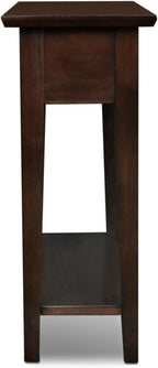 Leick Home 15-In Wide End Table, Solid Wood Construction, One Drawer, One Lower - Image 6