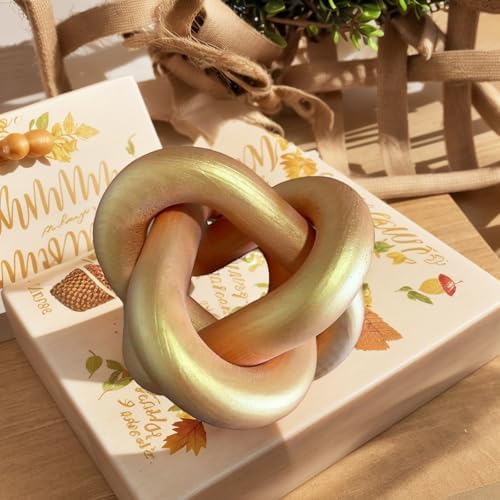 Wood Knot Decor -Coffee Table Decor,Gold Decor Shelf Decor - Image 4