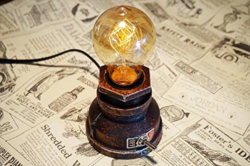 Loft Style Lamp, Corporal Bronze Steampunk Industrial Vintage Style, Water Pipe by Y-Nut