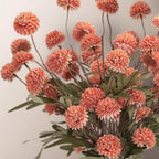 3PCS Mums Artificial Flowers with Vase - Small Silk Fake Flowers Suitable for Vase Bedroom Dining Room Living Rooms Decor Home Table Decor - Image 5