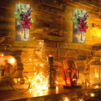 Mason Jar Sconce Decor Rustic Wall Sconces Christmas Wall Art Hanging - Image 4