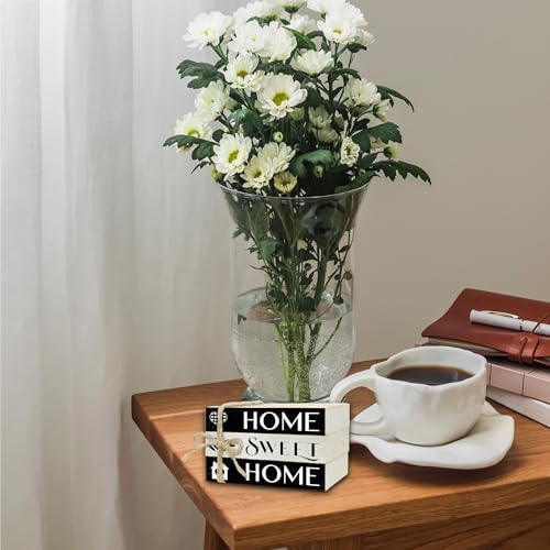 Mini Decorative Books For Home Decor, Small Wood Book Stack For Table Decor, Home Decor Book For Living Room Mantel, Farmhouse Stacked Books Decorative（L42） - Image 5