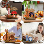 RattanView 41 Pcs Interchangeable Seasonal Wood Sign,Dark Brown - Image 5