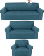 Peryiter 3 Pcs Couch and Loveseat Covers Set Sofa Cover by Peryiter
