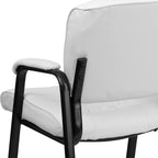 Flash Furniture Haeger White LeatherSoft Executive Side Reception Chair - Image 6