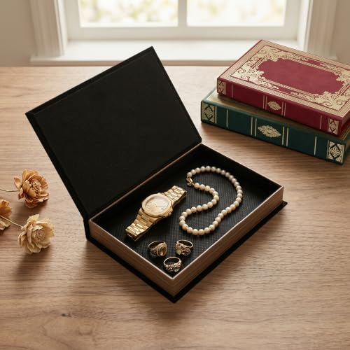 Vintage Faux Book Boxes, 3 Decorative Books with Hidden Storage - Image 3