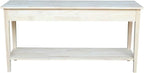 IC International Concepts Spencer Server Extended Length Console Table - Image 4