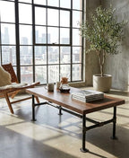 16'' x 43'' Industrial Pipe Table Leg Set - Image 6