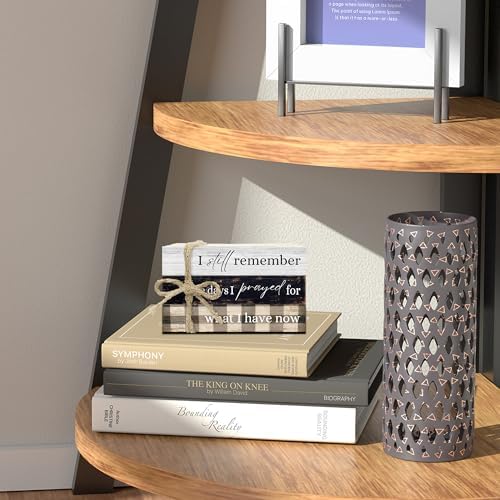 Decorative Books For Home Decor, Coffee Table Faux Wood Book Stack Decor, I Still Remember Modern Stacked Book Decor, Stacked Display Books For Shelf Mantel Nightstand Display, Three Pieces -C(11) - Image 6