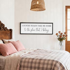 Country Roads Take Me Home Decor, 42''×15'' Large Farmhouse Country Wall Sign with Solid Wood Frame, Vintage Wall Art Western Living Room Home Decor (Black) - Image 6