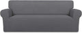 PureFit Stretch Couch Covers for Sofa Large Sofa Slipcovers Gray | 1-Piece Sofa by PureFit