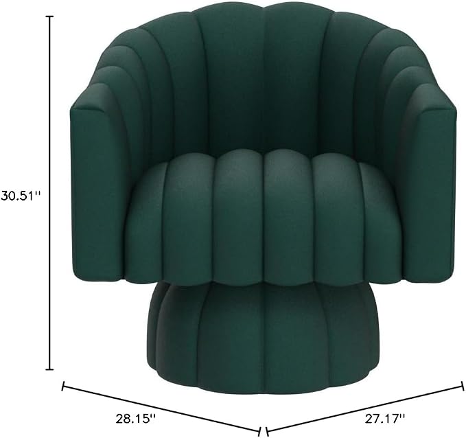 Dewhut Swivel Accent Chair, 360° Swivel Barrel Chair - Image 2