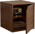 Versatile wooden storage cabinet, space-saving modular organizer by Unknown