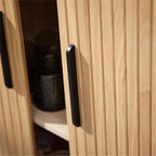 Unique Furniture Modern 2-Door Slideboad in Natural Oak - Image 7