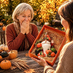 Fall Gnomes Pumpkin Statue for Thanksgiving Decorations 6in, Autumn Decor - Image 4