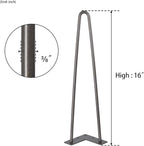 SMARTSTANDARD 16 Inch Heavy Duty Hairpin Furniture Legs, Metal Home DIY Projects - Image 8