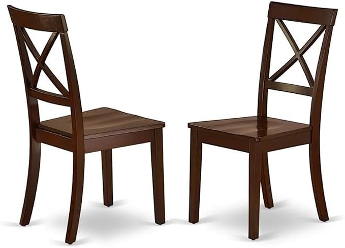 East West Furniture BOC-MAH-W Boston Dining Chairs by EastWestFurniture