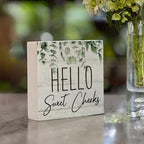 Rustic Bathroom Decor Farmhouse Hello Sweet Cheeks Wooden Sign, Toilet Rules Decoration for Farmhouse Apartment Shelves Toilet Restroom Home Tabletop Desk, Modern Toilet Shelves Accessory (Eucalyptus1) - Image 5