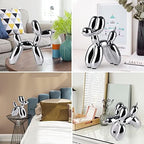 Silver Balloon Dog - Animal & Modern Sculpture Decor for Bedroom, Office & Preppy Room - Image 5