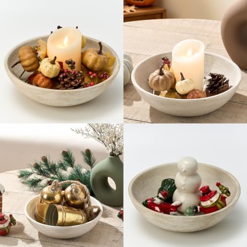 Ceramic Decorative Table Bowl Trays Home Room Decor Farmhouse (10" Retro) - Image 2