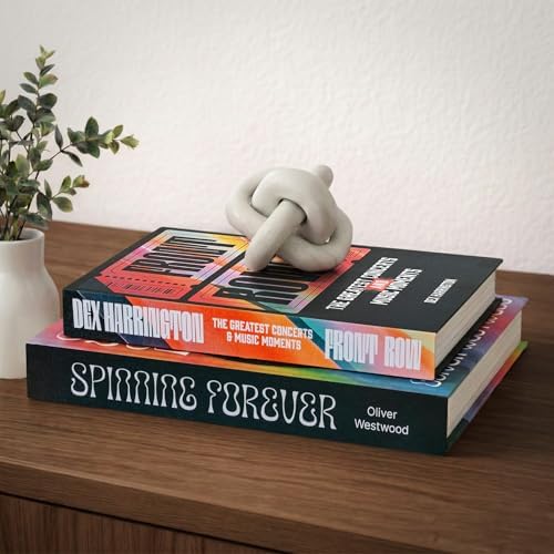 MESMOS Decorative Books for Shelves, Coffee Table Decor Faux Books for Decoration, Works as Hidden Storage Box, Magnetic Closure, Linen Texture, Packaged in Aesthetic Fake Book (Music & Pop Culture) by MesmorizingMemoriesMoments