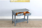 Sunny Designs Marina Ocean Blue Wood Side Table - Image 2