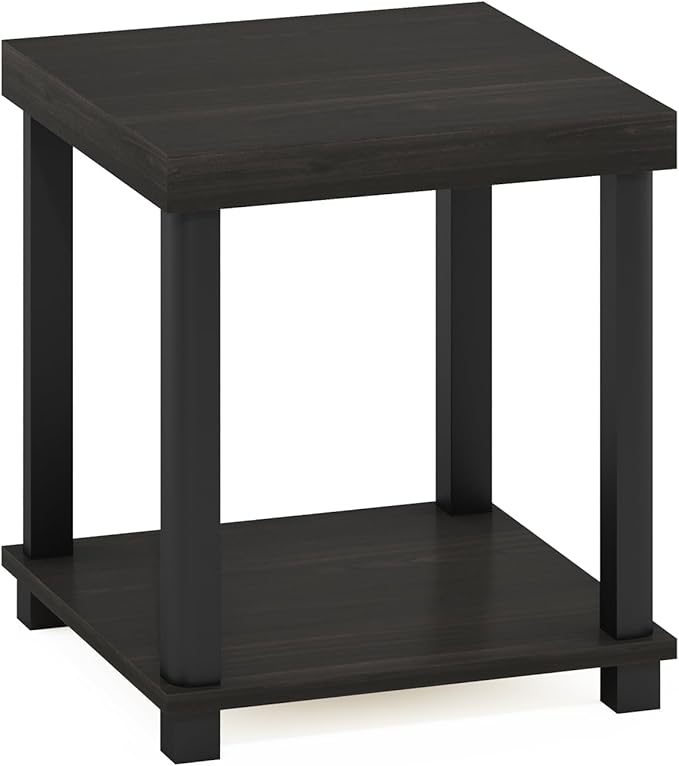 Furinno Turn-N-Tube Side Table, 2-Tier Thick Tabletop End Table - Image 6