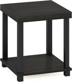 Furinno Turn-N-Tube Side Table, 2-Tier Thick Tabletop End Table - Image 6