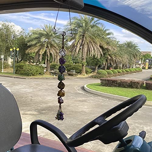 7 Chakra Stones Healing Crystals Hanging Ornament Chakra Tassel Christmas Ornaments Pendulum Good Luck for Home Decoration - Image 5