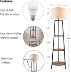 ROSEN GARDEN Floor Lamp, Standing Reading Light - Image 5