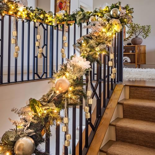 Gold Christmas Bells for Decorations: Vintage Bells Metal Decorative Bells - Image 5