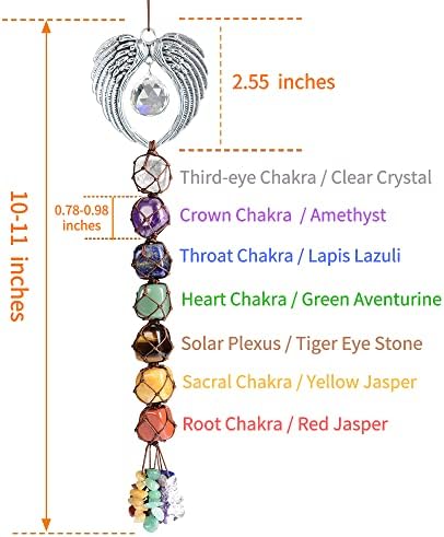 Gemstones Healing Feng Shui Crystals Window Car Decorations Hanging Ornament for Home Decor Party Decor（Angle） - Image 2